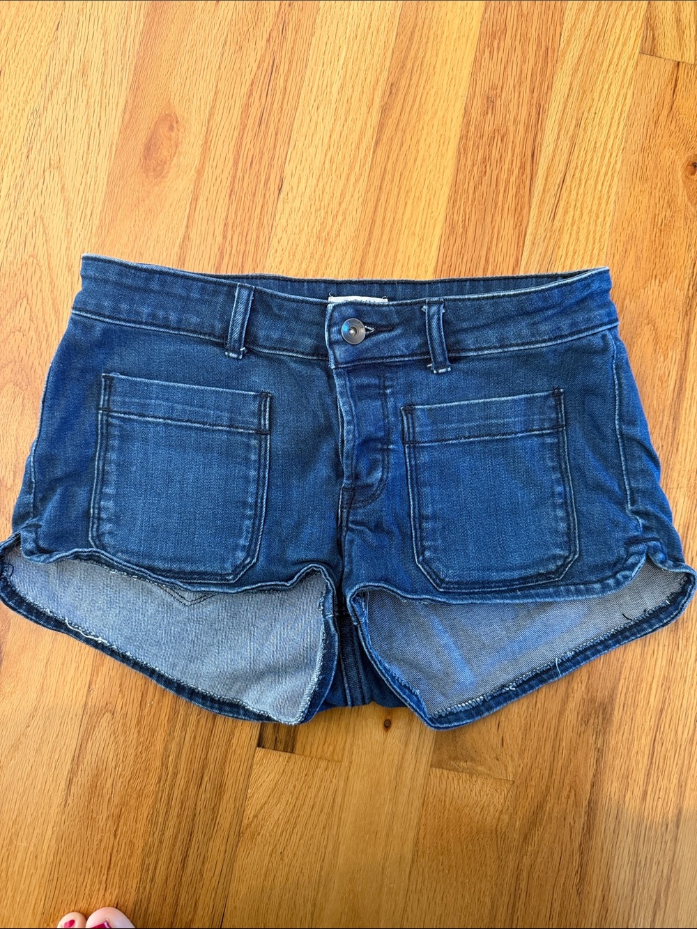 Roxy Dark Blue Denim Cutoff Shorts